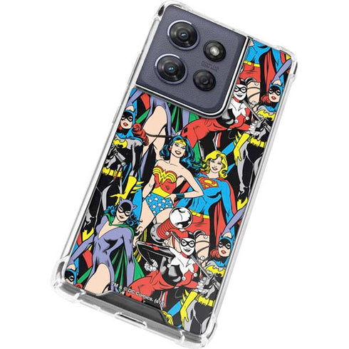 DC Comics Wonder Woman DC Bombshells Characters Pattern Moto G Play 5G (2025) Clear Case